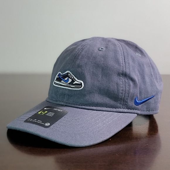 Nike Dunk Low Panda Staple Pigeon Dad Hat Cap Grey Black White Blue Cotton New - Picture 8 of 8